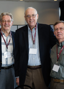 Photo of Bill with his classmates at a Stevens event in March 2016