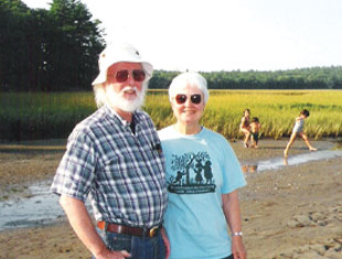 Dr. Robert Marshall ’60 and Dr. Enid Sharp. Links to their story