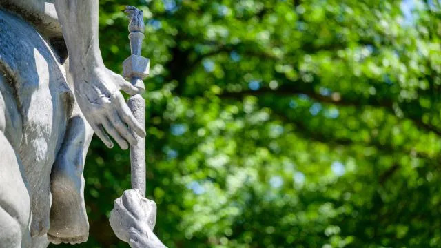 3 male students walking on Campus