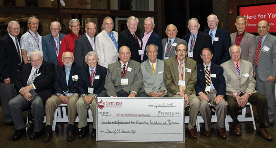 Photo of Richard Harries and other Legacy Society members.