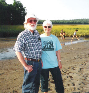 Robert and Enid enjoying life in Brunswick, Maine